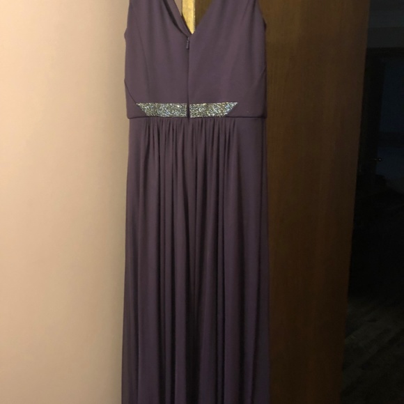 David's Bridal Bridesmaid Dress W11092 Plum - Picture 4 of 4